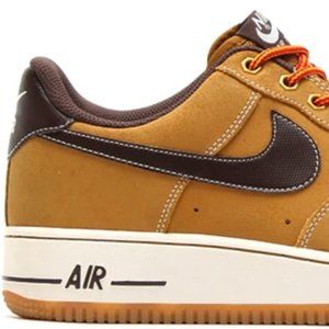 Nike Air Force 1 Low Wheat & Brown 488298-704 Size 11